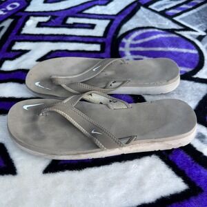 Size 8 - Nike Celso Girl Khaki Women's Thong Sandals 314870-202